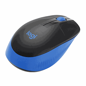 MOUSE LOGITECH INALAMBRICO M190 AZUL NEGRO