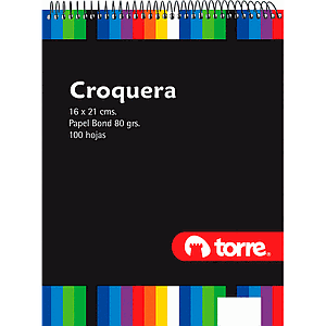 BLOCK CROQUERA CARTA TORRE 100 Hjs 21.6 x 27.9 ( CM )