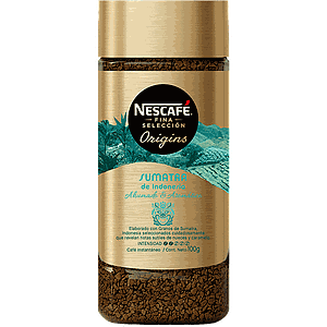 NESCAFE FINA SELECCION ORIGINS SUMATRA 100 GRS GRANULADO