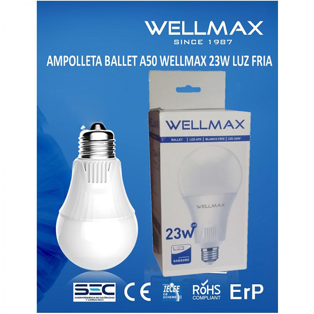 AMPOLLETA LED WELLMAX 23W LUZ FRIA