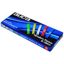 CAJA ACCO CLIP AUCA / 50 UNID DE COLORES ( CH ) ( CM )