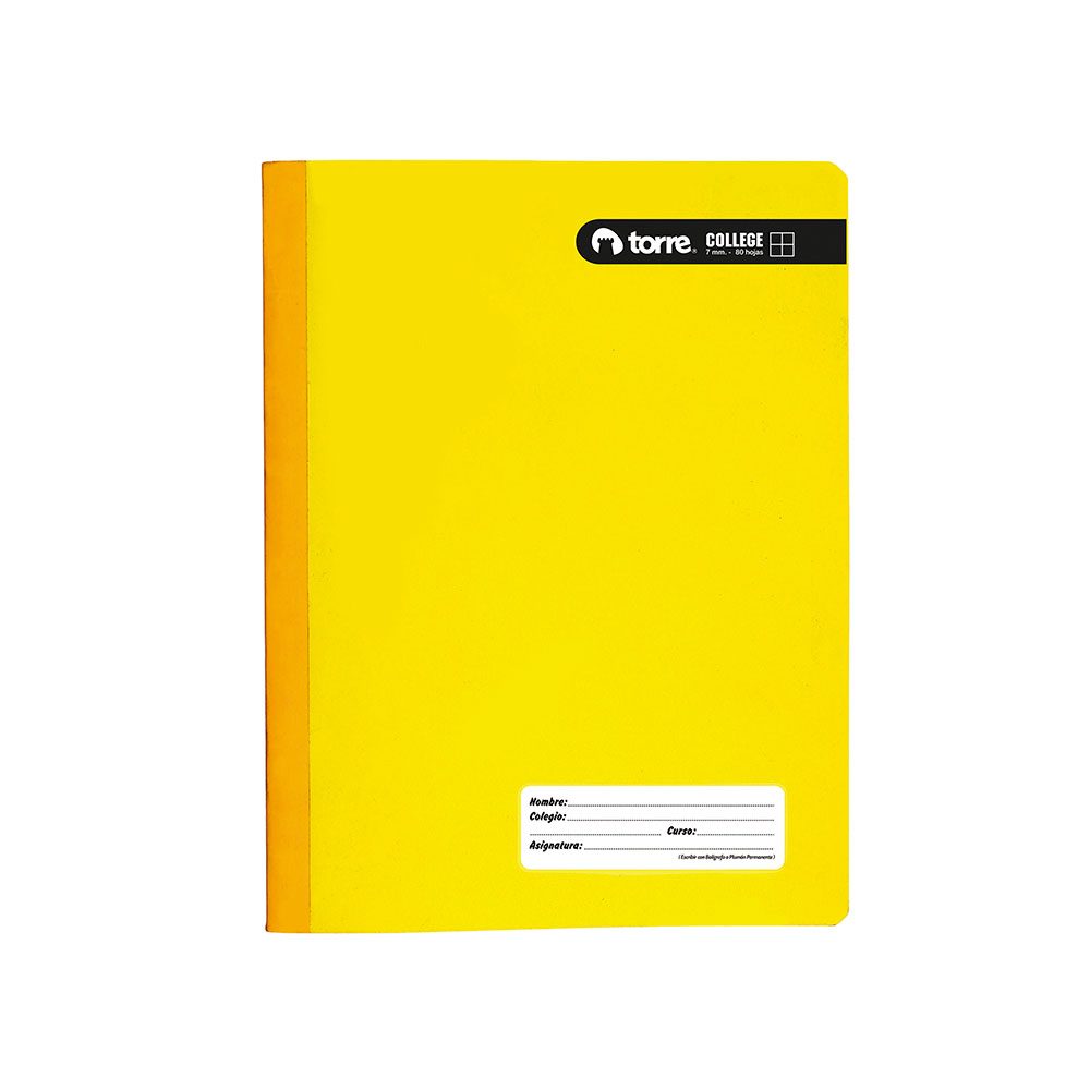 CUADERNO TORRE COLLEGE 7mm 100 Hjs. 360