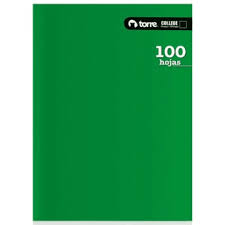 CUADERNO TORRE COLLEGE CROQUIS 100 Hjs LISO