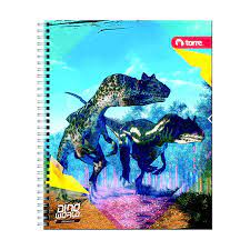 CUADERNO TORRE UNIV. CLASICO 7mm 90 Hjs DINOWORLD 
