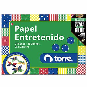 ESTUCHE TORRE PAPEL ENTRETENIDO 25 x 32,5 cms.