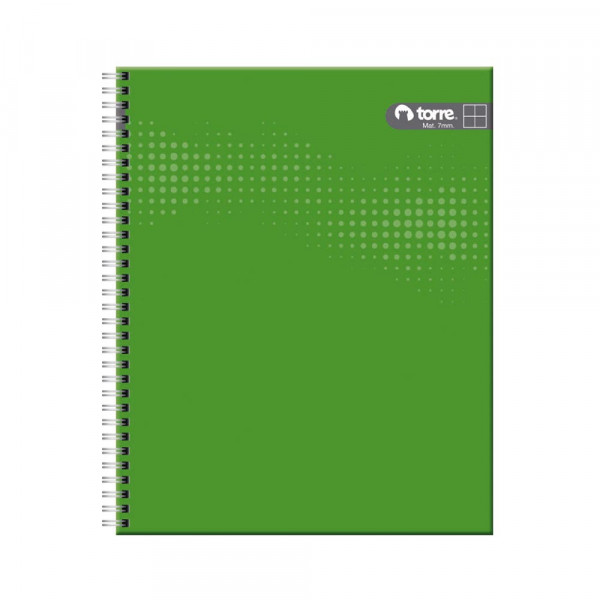 CUADERNO TORRE CLASICO 7mm 100 Hjs PTU  MATEMATICAS  25x20.2Cms