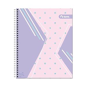 CUADERNO TORRE UNIV. 7mm 100 Hjs TRENDY COLOR 25x20.2Cms