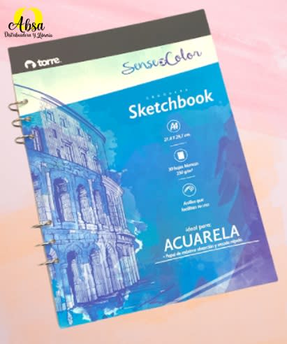BLOCK CROQUERA ACUARELA  A4 TORRE 30 Hjs 230GR 21,0 x 29,7 CM