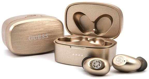 AUDIFONOS BLUETOOTH 5.0 GUESS V5 C/MIC DORADO