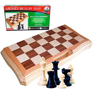 JUEGO AJEDREZ CAJA MADERA GRANDE 39X39 CMS. 3+ 