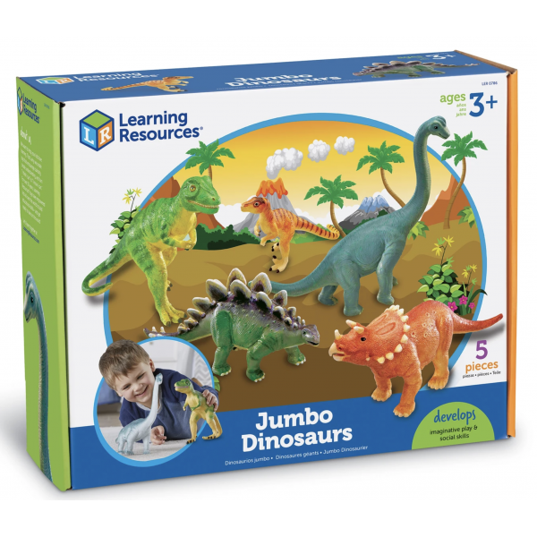 DINOSAURIOS JUMBO 5PZS. (LER0786)