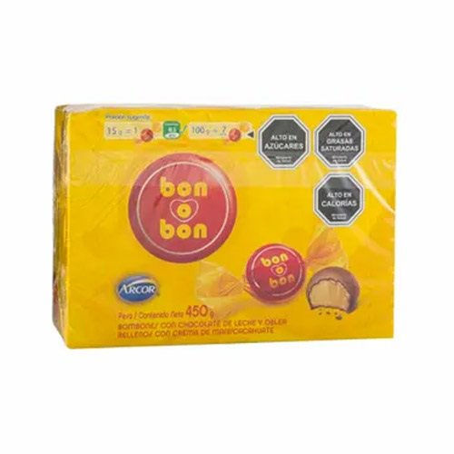 ESTUCHE CHOCOLATE BON O BON LECHE 450 GRS.
