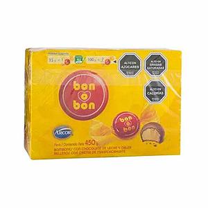 ESTUCHE CHOCOLATE BON O BON LECHE 450 GRS.