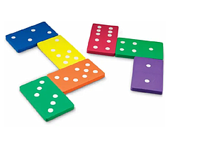 DOMINO JUMBO ESPUMA 12.7CMS X 8.89CMS 28PZS. (LER-6380) 5+