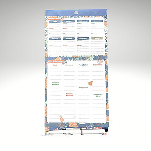 PLANIFICADOR MENU SEMANAL MAGNETICO ASCOTT 30HJS. 15X30 CMS.