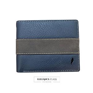 BILLETERA ELEGANCE CLASS MALLORCA CUERO AZUL 