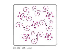 STENCIL ACRILEX 13X13 CMS. ARABESCOS 4 1195