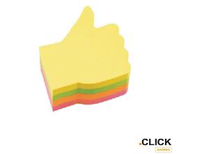 NOTAS ADHESIVAS MEMO STICK INFO DISEÑO MANO 70MM COLORES 200 HJS.