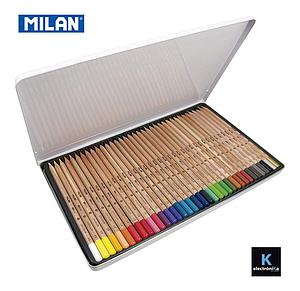 LAPICES MILAN JUMBO CAJA METALICA 36 COLORES