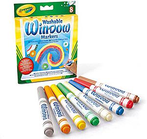 MARCADORES PARA VENTANA CRAYOLA LAVABLES 8 COLORES