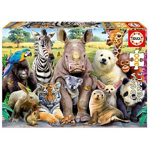 PUZZLE 300 PIEZAS ANIMALES FOTO DE CLASE +6