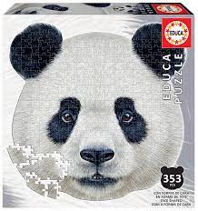 PUZZLE 353 PIEZAS FORMA CARA PANDA +8