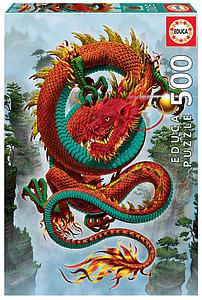 PUZZLE 500 PIEZAS DRAGON DE LA SUERTE +11