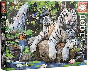 PUZZLE 1000 PIEZAS TIGRES BLANCOS +14