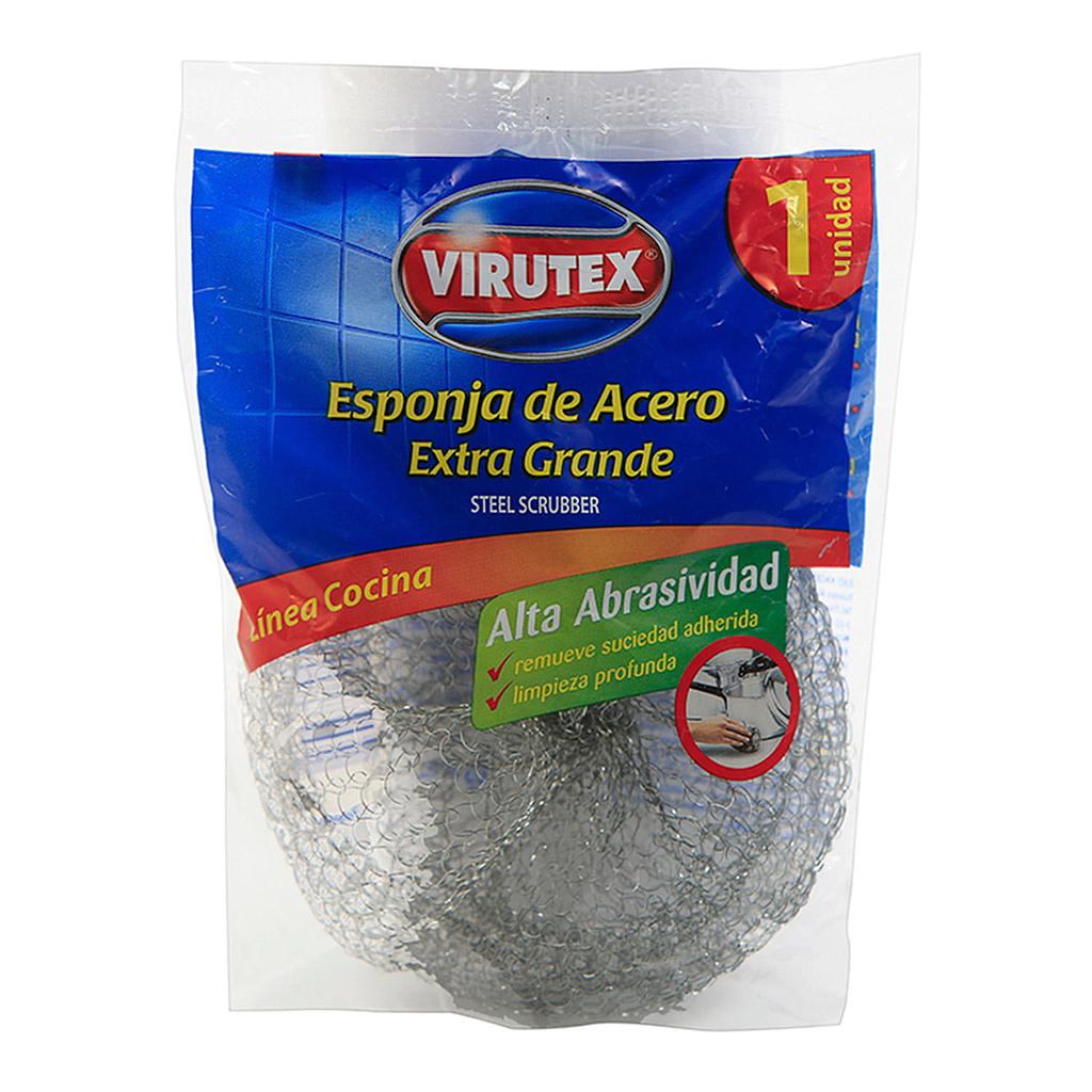 ESPONJA ACERO EXTRA GRANDE VIRUTEX ( LIC.W )