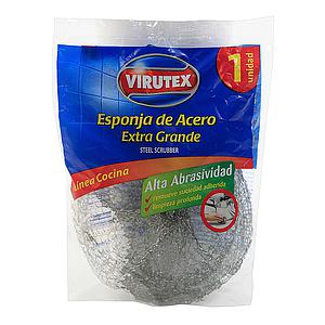 ESPONJA ACERO EXTRA GRANDE VIRUTEX ( LIC.W )