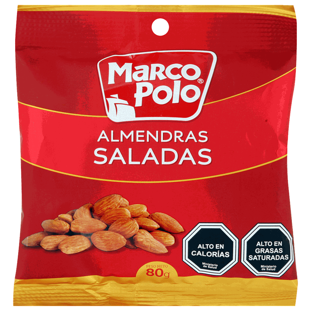 ALMENDRAS SALADAS MARCO POLO 80 GRS.
