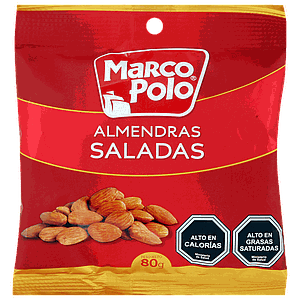 ALMENDRAS SALADAS MARCO POLO 80 GRS.