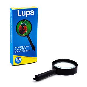 LUPA JM IMPORT BORDE PLASTICO DIAMETRO 40MM AUMENTO X5