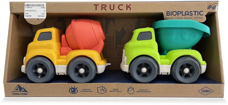 CAMION TOLVA Y CAMION MIXER BIOPLASTIC +18M (AT-560)