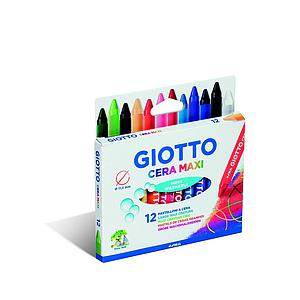 CRAYONES DE CERA ESCOLAR GIOTTO MAXI 12 COLORES
