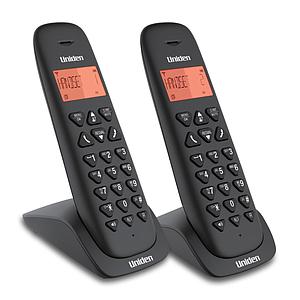 KIT DE TELEFONOS INALAMBRICOS UNIDEN AT3102-2 NEGRO