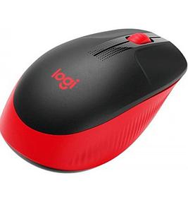 MOUSE LOGITECH INALAMBRICO M190 ROJO NEGRO