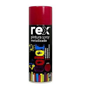 PINTURA SPRAY REX METALICA ROJO 400ML