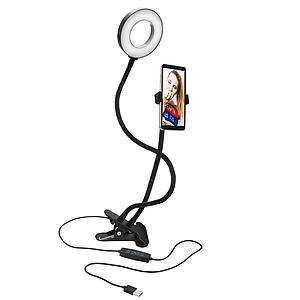 SOPORTE TIPO CLIP PARA SMARTPHONE CON ARO DE LUZ 79PLCSR134