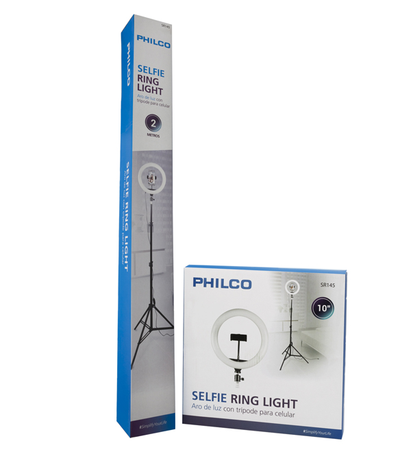 ARO DE LUZ 10" 12W PHILCO CON TRIPODE 2MT 79PLCSR145