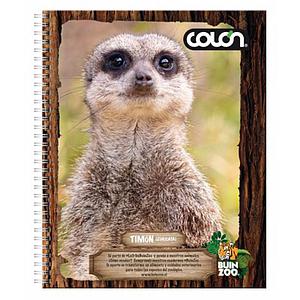 CUADERNO COLON UNIV. 7mm 100 Hjs BUIN ZOO 
