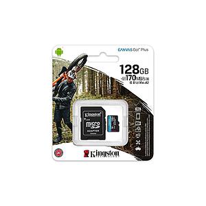 TARJETA DE MEMORIA 128GB MICRO SD PORTATIL KINGSTON CANVAS GO PLUS 170/MB/S