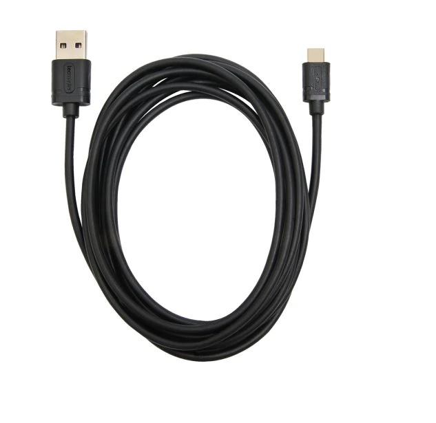 CABLE USB C TECMASTER 3A 2.5 MTS TM-200518-BK