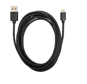 CABLE USB C TECMASTER 3A 2.5 MTS TM-200518-BK