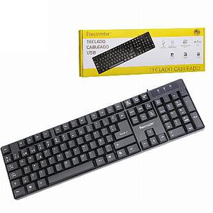 TECLADO ALAMBRICO TECMASTER MULTIMEDIA NEGRO TM-KB-M400