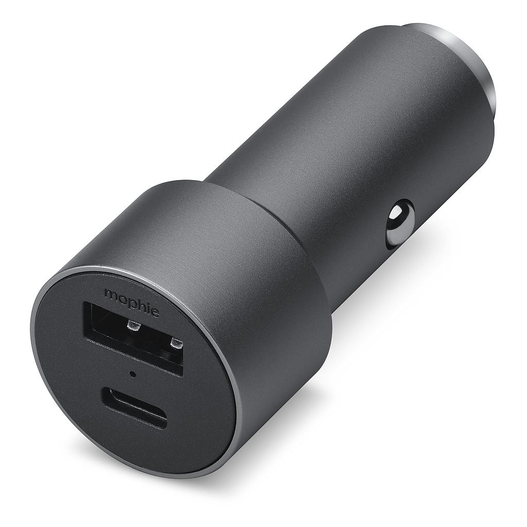 CARGADOR DE AUTO USB C - USB A TECMASTER  QC 3.0 42.5W TM-200525