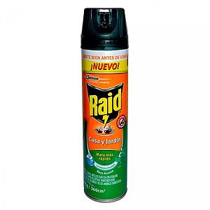 INSECTICIDA RAID 360 cc CASA Y JARDIN  EUCALIPTUS