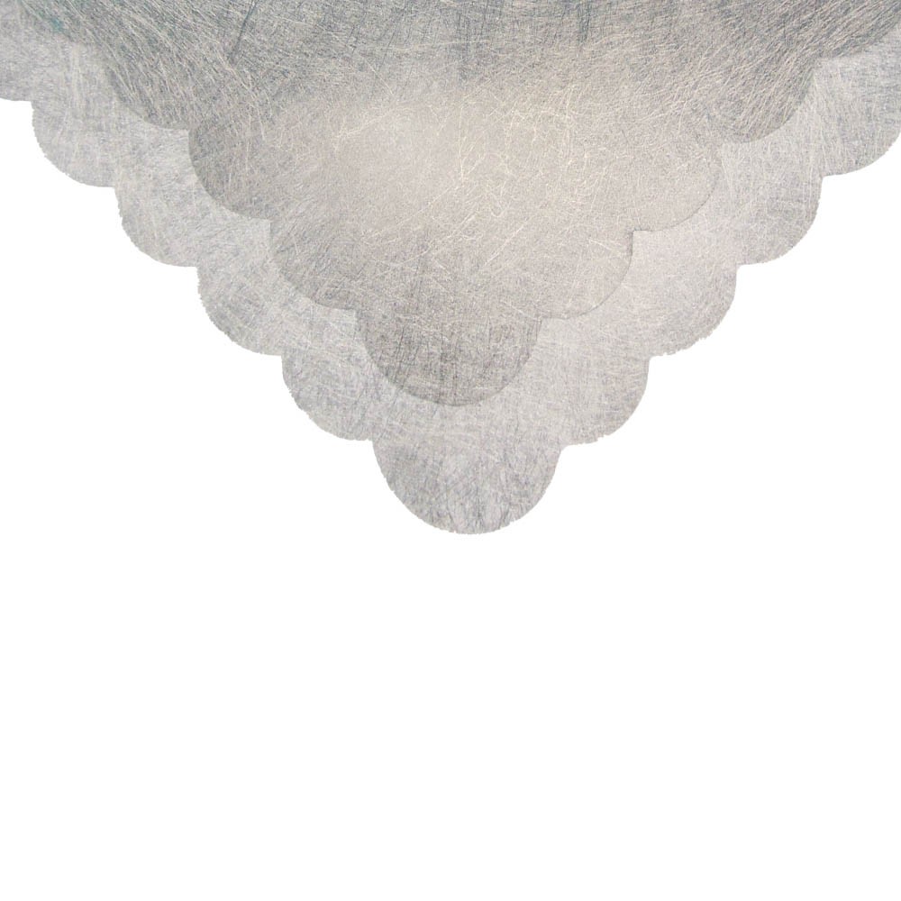 PLIEGO PAPEL ARROZ 60X60 CM. BLANCO GLITTER #073