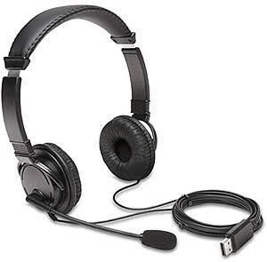 AUDIFONOS KENSINGTON HIFI C/MICROFONO USB NEGRO K97601