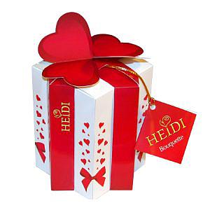 CHOCOLATES ESTUCHE CORAZON REGALO HEIDI 140GRS.
